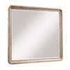 Miroir de commode de chambre à coucher Sasha - brun chêne naturel