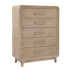 Sahsa Bedroom Chest of Drawers, 5-Drawer, 40"W x 52"H - Natural Oak Brown | Commode verticale de chambre à coucher Sasha de 40 po (L) x 52 po (H) à 5 tiroirs - brun chêne naturel