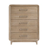 Sahsa Bedroom Chest of Drawers, 5-Drawer, 40"W x 52"H - Natural Oak Brown | Commode verticale de chambre à coucher Sasha de 40 po (L) x 52 po (H) à 5 tiroirs - brun chêne naturel