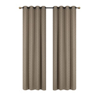 Panneau coupe-lumière Geo de 84 po doré en jacquard
