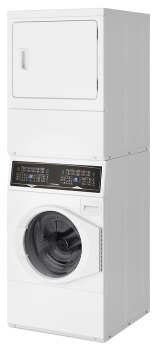 Tour de lavage Huebsch avec laveuse, sécheuse électrique et Pet PlusMC - blanche - SF7108WE