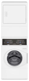 Tour de lavage Huebsch avec laveuse, sécheuse électrique et Pet PlusMC - blanche - SF7108WE