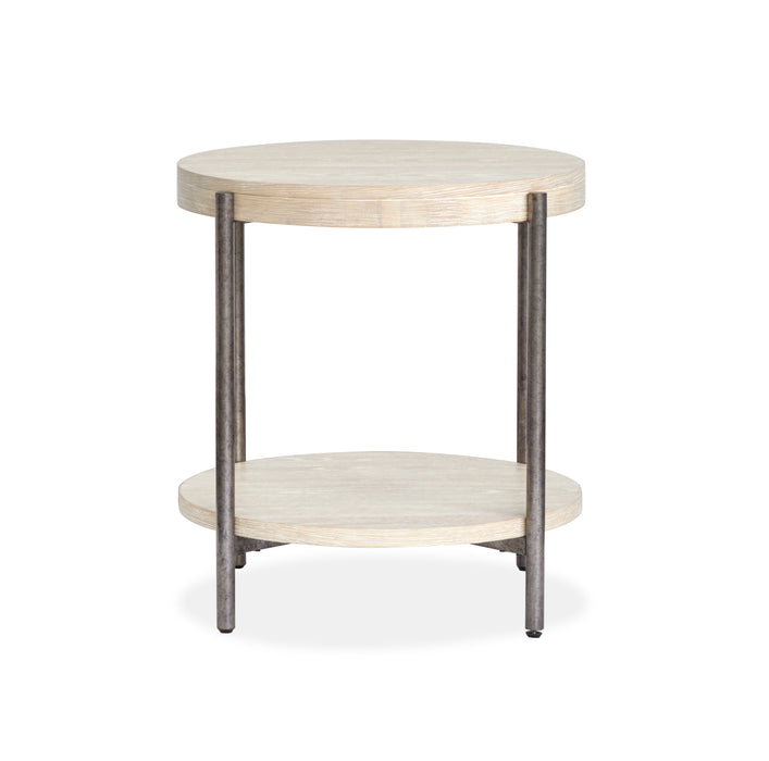 Table de bout Sheriden de 24 po avec rangement - gris Edgecomb
