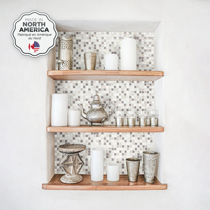Dosseret Smart Tiles peler et coller 12 x 10, 4 feuilles - Minimo Noche
