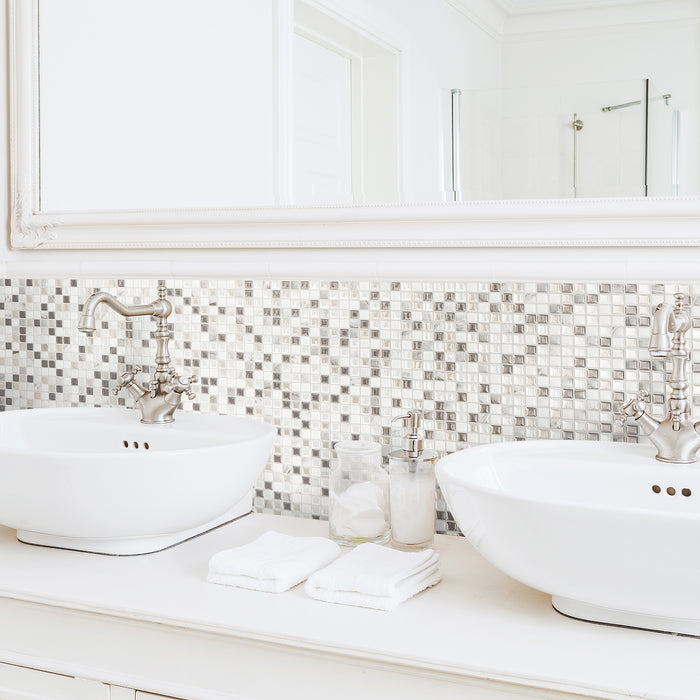 Dosseret Smart Tiles peler et coller 12 x 10, 4 feuilles - Minimo Noche