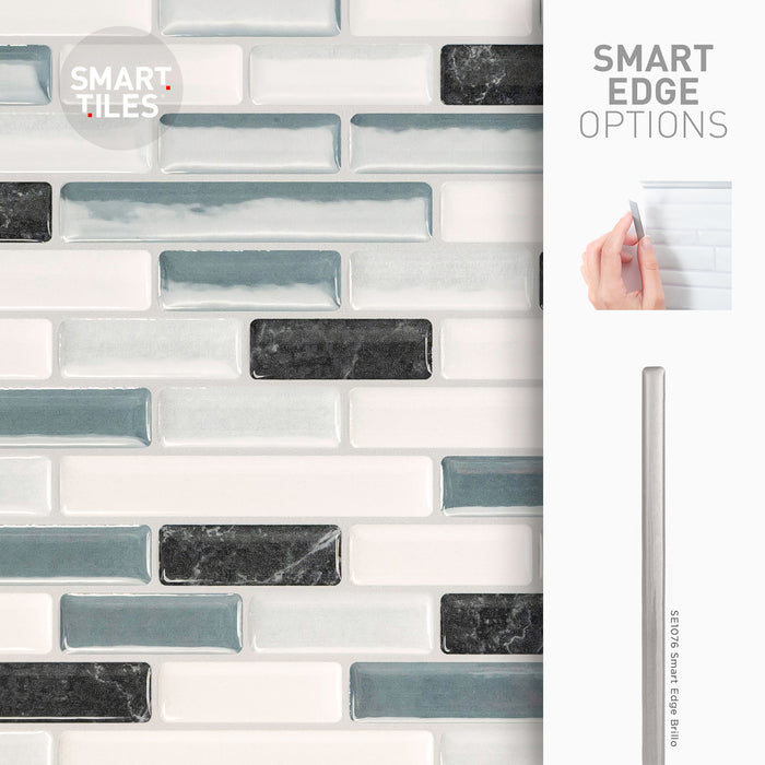 Dosseret Smart Tiles peler et coller 10 x 9, 4 feuilles - Muretto Brina