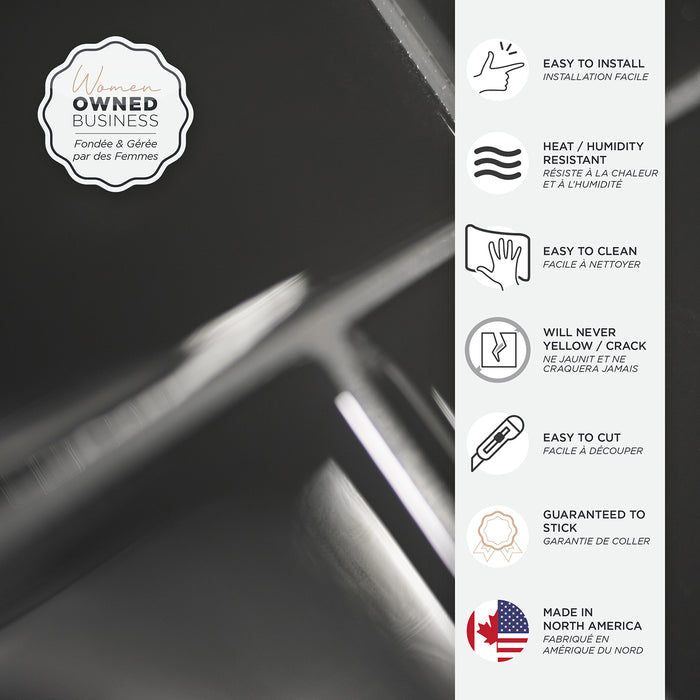 Dosseret Smart Tiles peler et coller 12 x 9, 4 feuilles - Metro Grigio