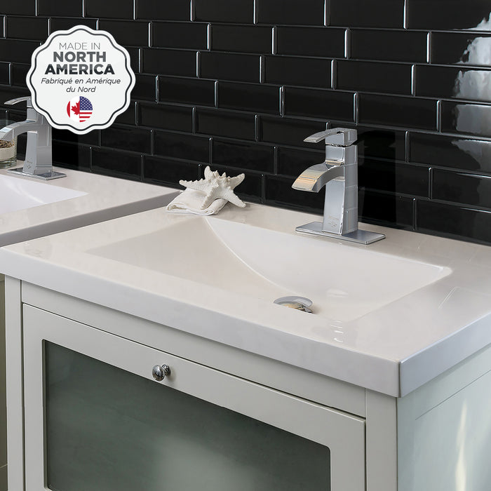 Dosseret Smart Tiles peler et coller 12 x 9, 4 feuilles - Metro Nero