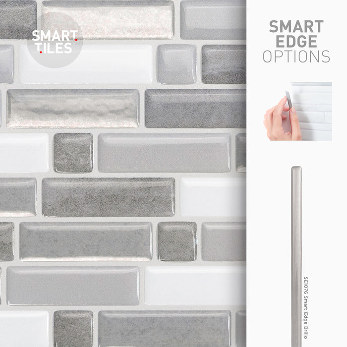 Dosseret Smart Tiles peler et coller 10 x 10, 4 feuilles - Crescendo Agati