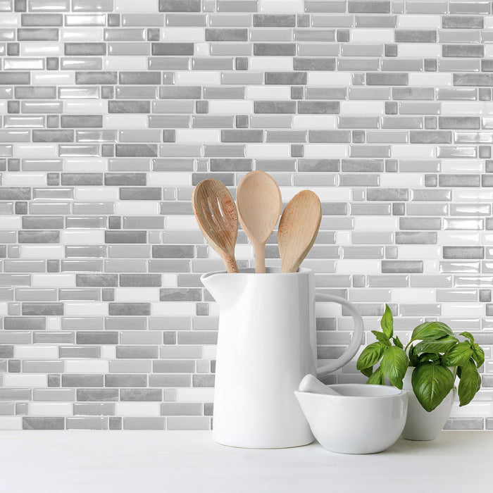 Dosseret Smart Tiles peler et coller 10 x 10, 4 feuilles - Crescendo Agati