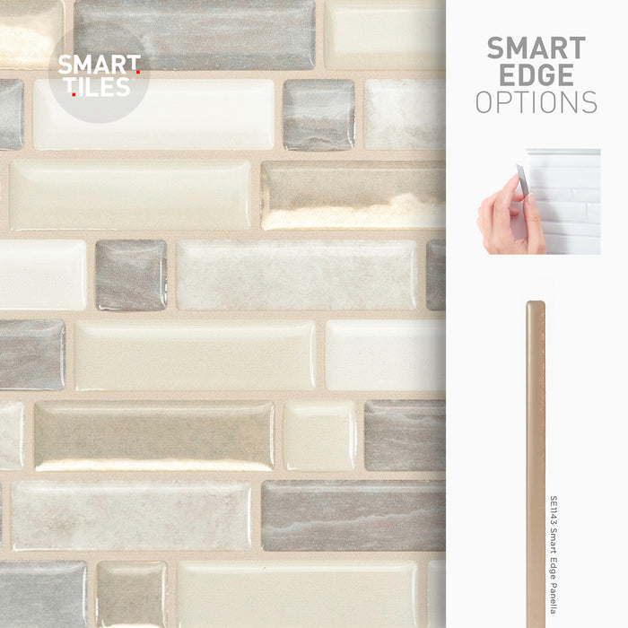 Dosseret Smart Tiles peler et coller 10 x 10, 4 feuilles - Crescendo Ciotta