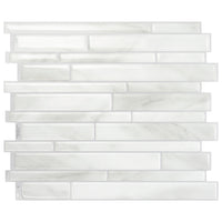 Dosseret Smart Tiles peler et coller 12 x 10, 4 feuilles - Milano Massa
