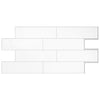 Dosseret Smart Tiles peler et coller 23 x 11, 2 feuilles - Oslo White
