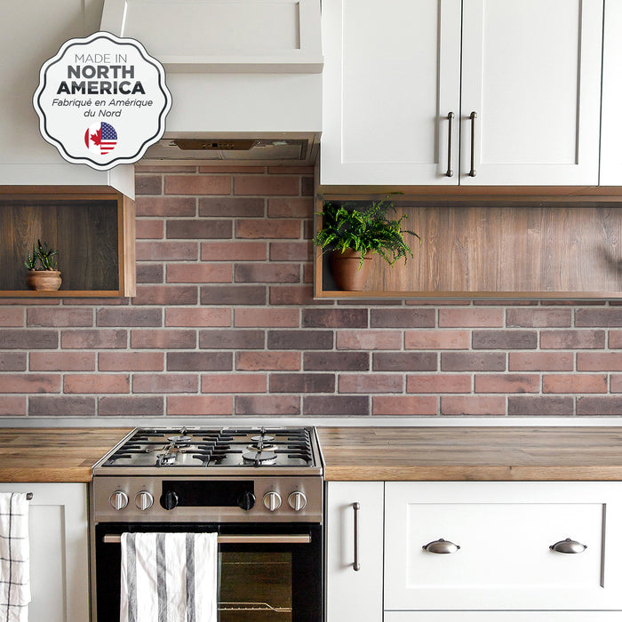 Dosseret Smart Tiles peler et coller 21 x 11, 2 feuilles - Brik Porto