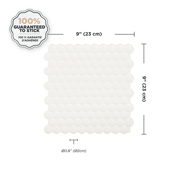 Dosseret Smart Tiles peler et coller 9 x 9, 4 feuilles - Penny Romy