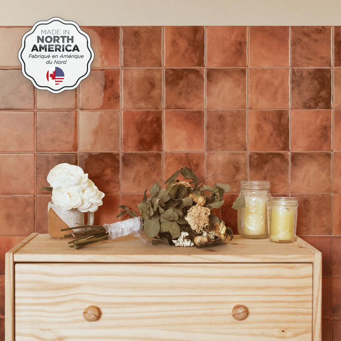 Dosseret Smart Tiles peler et coller 9 x 9, 4 feuilles - Zellige Safi