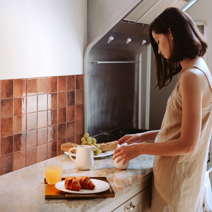 Dosseret Smart Tiles peler et coller 9 x 9, 4 feuilles - Zellige Safi