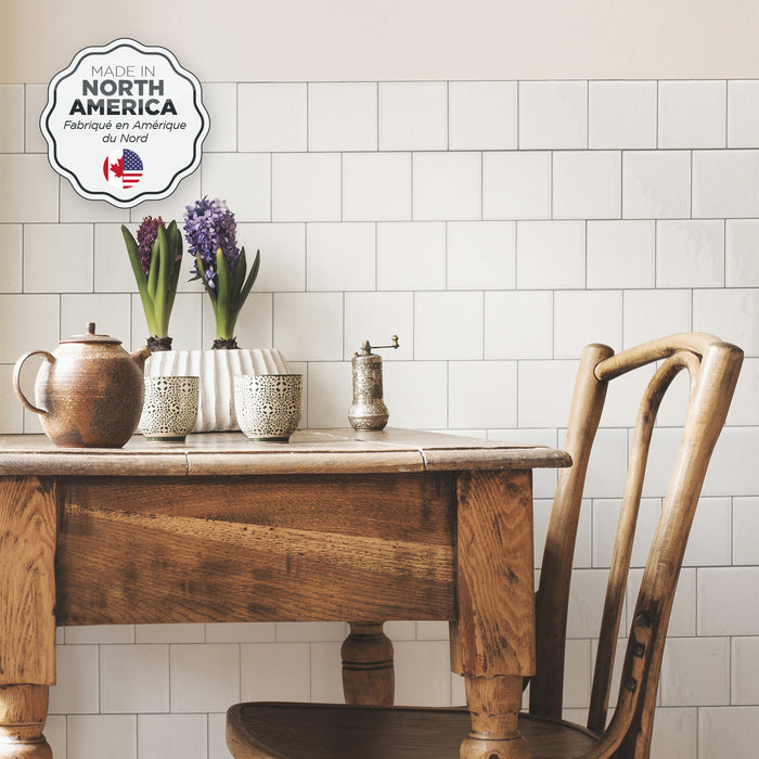 Dosseret Smart Tiles peler et coller 22 x 8, 2 feuilles - Square Velden
