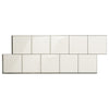 Dosseret Smart Tiles peler et coller 22 x 8, 2 feuilles - Square Velden