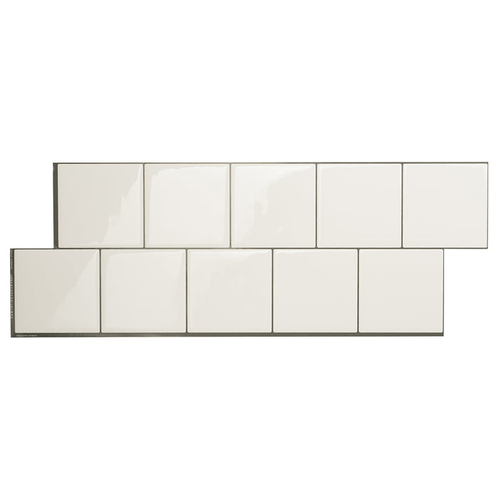 Dosseret Smart Tiles peler et coller 22 x 8, 2 feuilles - Square Velden