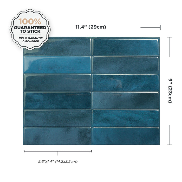 Dosseret Smart Tiles peler et coller 12 x 9, 4 feuilles - Morocco Agadir