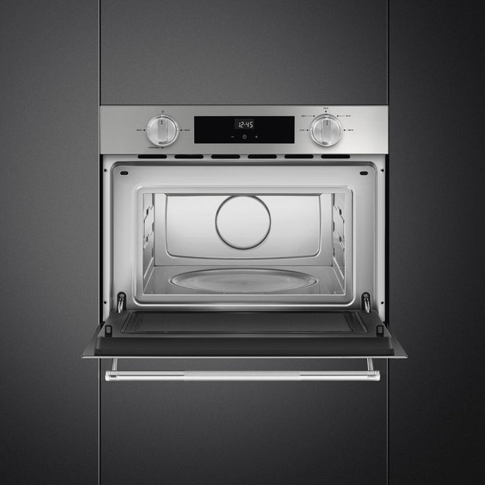 Four à micro-ondes électrique compact et encastré Smeg de 24 po - SOCU2300MX