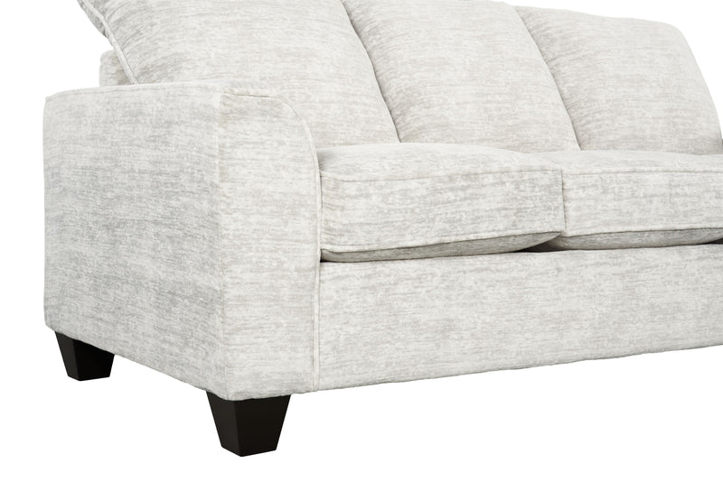 Sofa personnalisable Arc de Sofa Lab de 86 po fabriqué au Canada en tissu - Plush Oyster