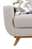 Kort & Co. Freeman 2-Piece Right-Facing Sectional with Wood Legs – Dove White | Sofa sectionnel de gauche Freeman de Kort & Co. 2 pièces po en tissu d’apparence lin avec pattes en bois - blanc colombe