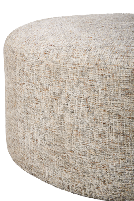 Pouf courbé personnalisable de Sofa Lab de 38 po fabriqué au Canada en tissu - tissu décoratif Rust