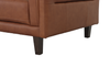Chateau d’Ax Venice 91" Traditional Genuine Leather Sofa – Light Brown | Sofa traditionnel Venice de Château d’Ax de 91 po en cuir véritable - brun clair