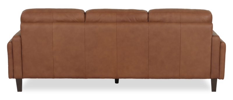 Sofa Venice de Château d’Ax de 91 po en cuir 100 % véritable - brun clair