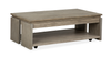 Table à café Addams de 50 po avec dessus relevable et rangement - gris Stone Harbor