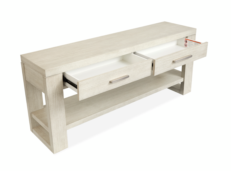 Table de salon Albany de 64 po avec rangement - brume de Balboa