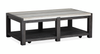 Table à café Alders de 52 po avec dessus en marbre et rangement - noir Ravenwood