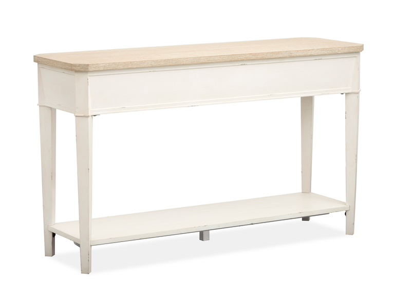 Table de salon Collins de 50 po avec rangement - bois de grève
