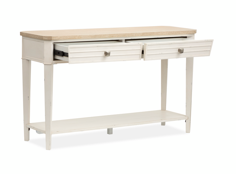 Table de salon Collins de 50 po avec rangement - bois de grève