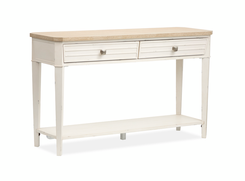Table de salon Collins de 50 po avec rangement - bois de grève