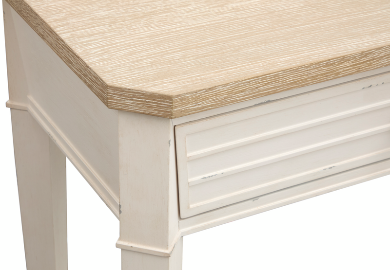 Table de salon Collins de 50 po avec rangement - bois de grève