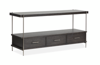  Table de salon Corrall de 60 po avec rangement - Briarsmoke foncé