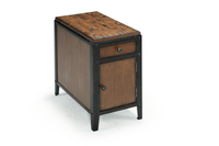  Table d’appoint Eastway de 14 po avec rangement - pin naturel vieilli