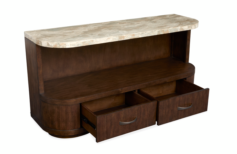 Table de salon Jenkins de 54 po avec rangement - terre d’ombre brûlée 