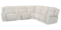  Sofa sectionnel à inclinaison électrique Legacy de Shaquille O’Neal Home 6 pièces avec confort Shaq-o-pedi - gris
