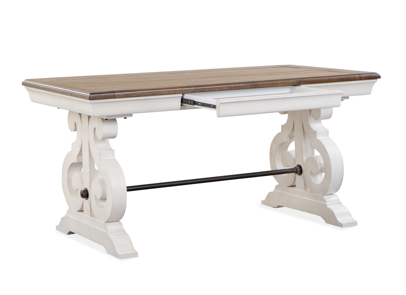 Bureau Milson de 29,88 po avec rangement - albâtre