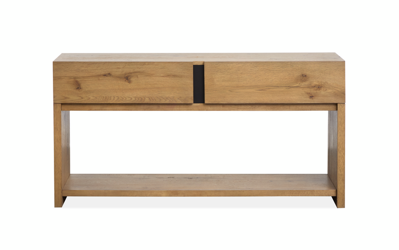 Table de salon Orsman de 56 po avec rangement - caramel rustique