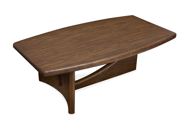 Table à café Parry de 50 po - brun terre de Sienne