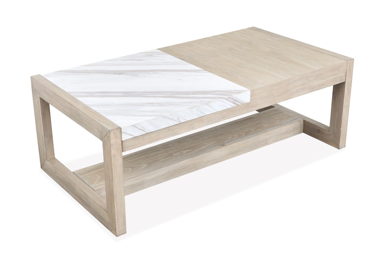 Table à café Penley de 48 po avec rangement - chamois galerie