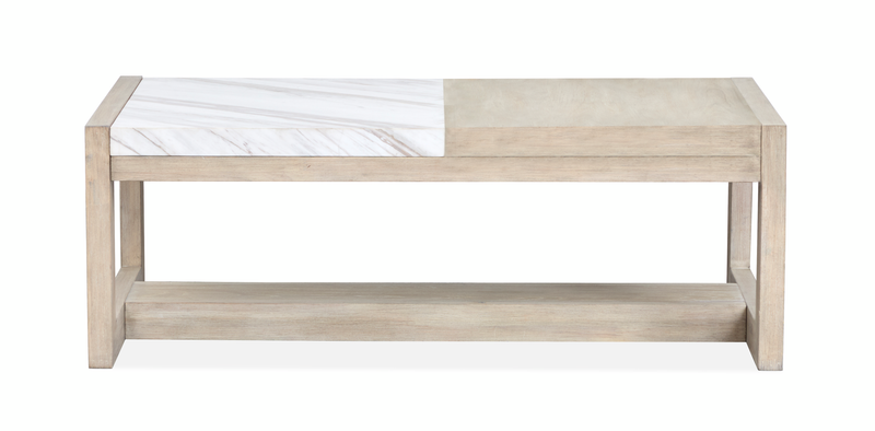 Table à café Penley de 48 po avec rangement - chamois galerie