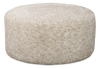 Pouf courbé personnalisable de Sofa Lab de 38 po fabriqué au Canada en tissu - tissu décoratif Rust