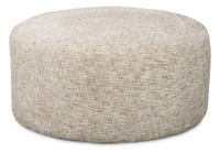  Pouf courbé personnalisable de Sofa Lab de 38 po fabriqué au Canada en tissu - tissu décoratif Rust