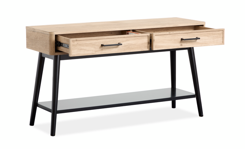 Table de salon Tyssen de 50 po avec rangement - bois de grève